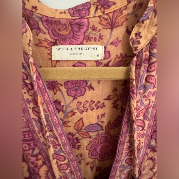 Spell the Gypsy Folk Song Boho Midi Dress size XSmall - Picture 5 of 15